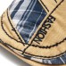 Menico Men Outdoor Cotton Patchwork Plaid Stitching Adustable Sunshade Beret Flat Hat