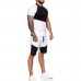 Casual Sports Short Sleeve Set Quick Drying Breathable Fitness Running Sports T  Shirts Sports Shorts Loose Short Men Sport Wear
