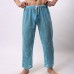 Sexy Hollow Mesh Breathable Perspective Home Sleepwear Pajamas Pants for Men