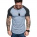 Men’s T  Shirts Round Collar T  Shirts Quick Drying Elasticity Basketball Sportswear Fitness Gym Running Short Shirts