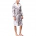 INCERUN Mens Satin Silk Pajamas Kimono Bathrobe Robe Dressing Gown Sleepwear Loungewear
