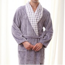 Men Thick Warm Robes Bathrobe Comfort Autumn Winter Pajamas Home Sleepwear