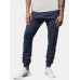 Mens Solid Color Casual Drawstring Pants With Pocket