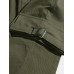 Mens Pocket Drawstring Elastic Waist Solid Color Mid Waist Cargo Pants