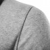 Classic Brief Fashion Neckline Sweatershirt Men’s Single  breasted Hit Color Knitting Cardigan