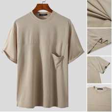 Round Neck Short  Sleeved Tops Casual T  shirt Comfortable And Breathable Men’s Tops Short  Sleeved