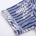 Mens Casual Cotton Khan Steamed Sauna Stripes Printing Sleepwear Suits Hotel Bath Clothes